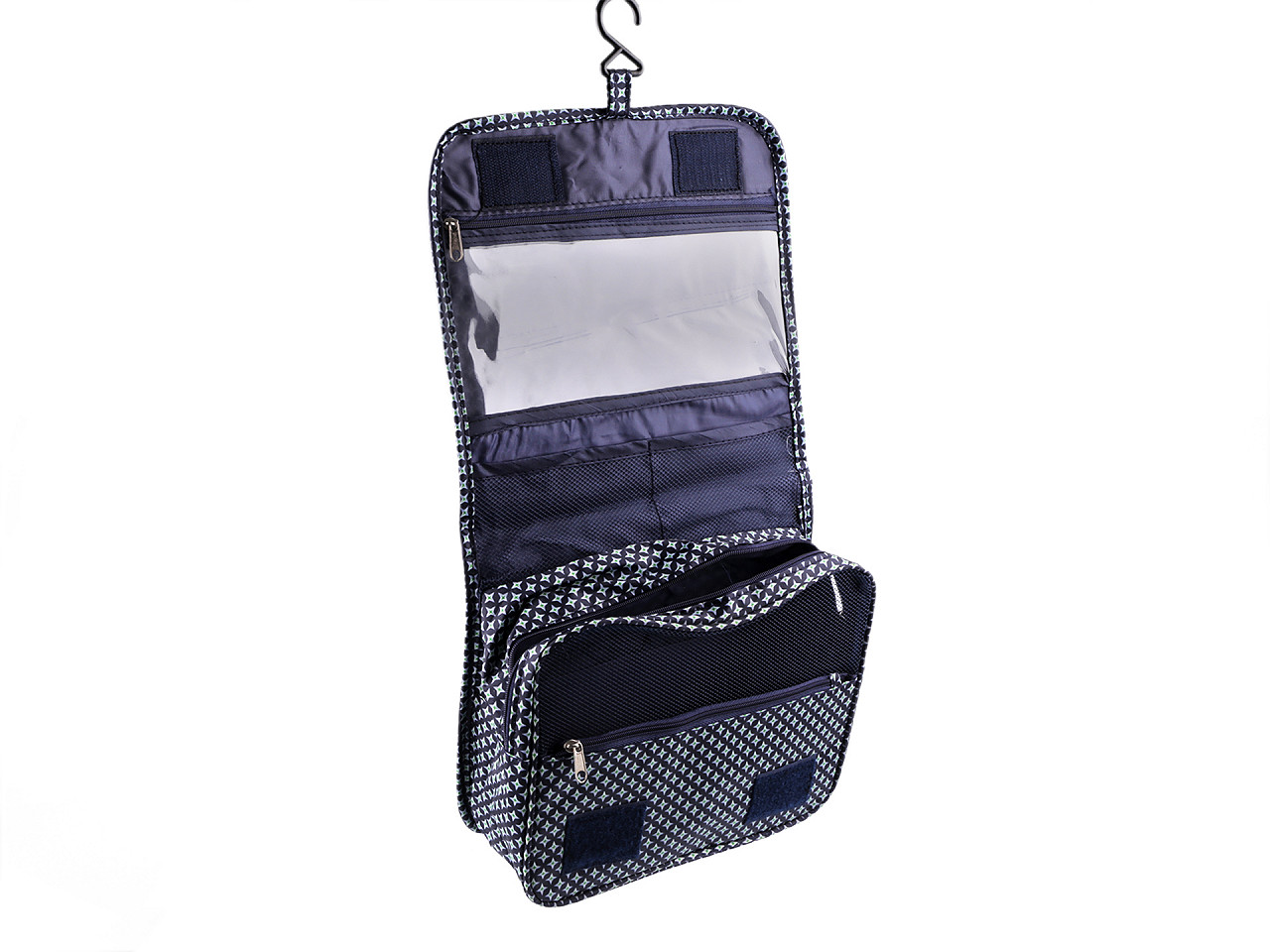 Mens cosmetic bag / hanging organizer 22x24 cm, dark blue, 1 pc