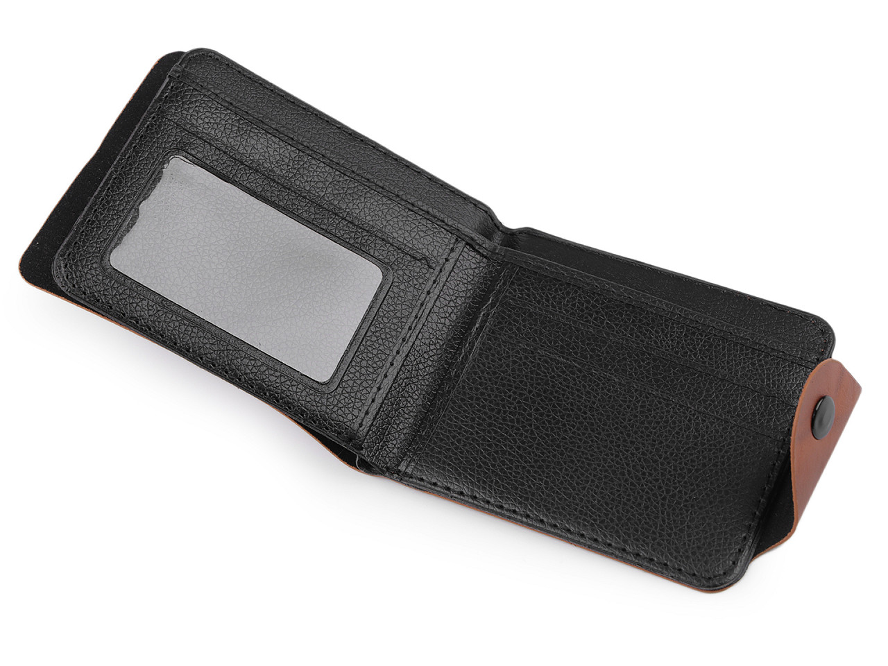 Herren-Brieftasche 9,5x12 cm, schwarz, 1 Stk.
