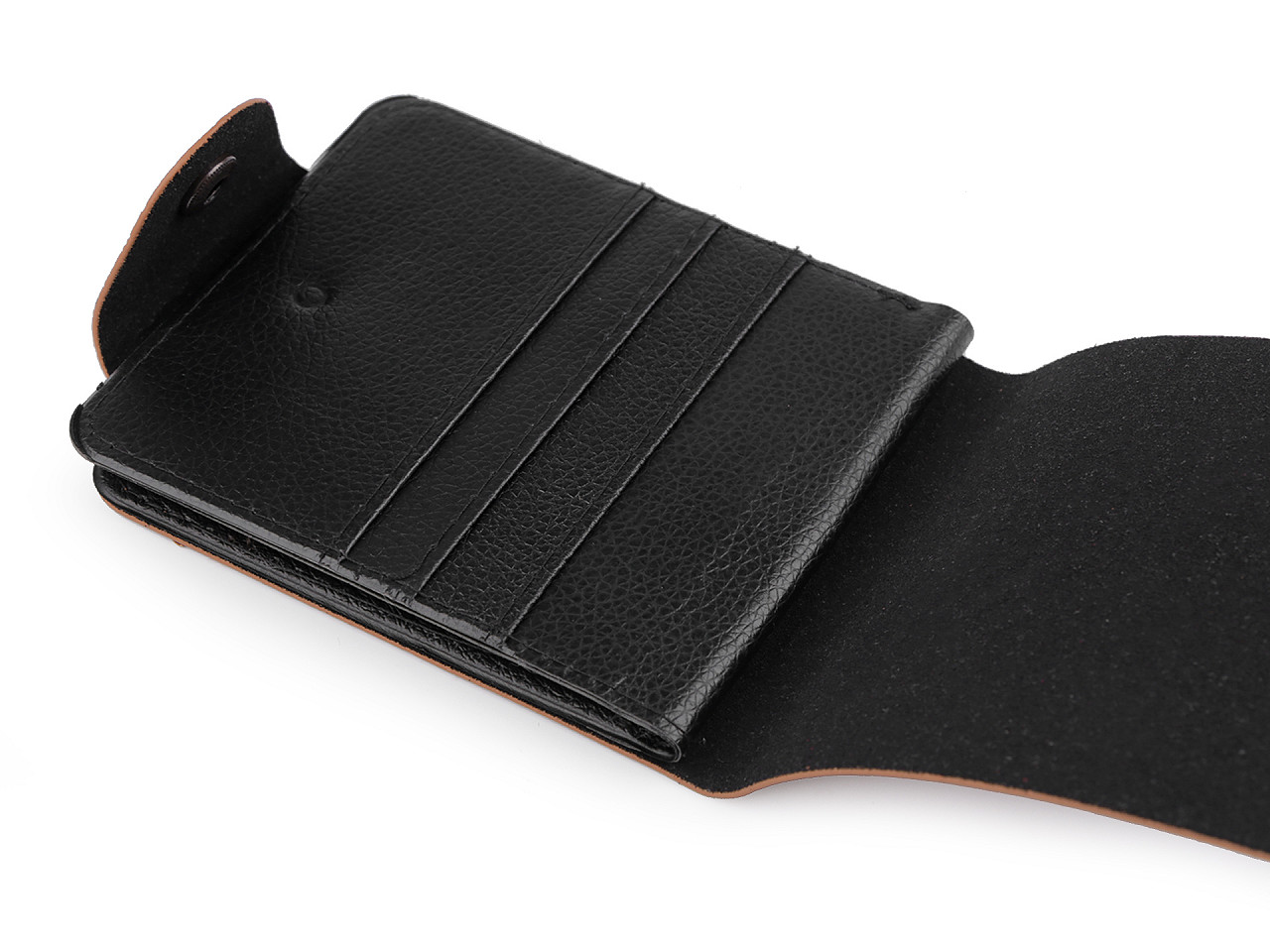Herren-Brieftasche 9,5x12 cm, schwarz, 1 Stk.