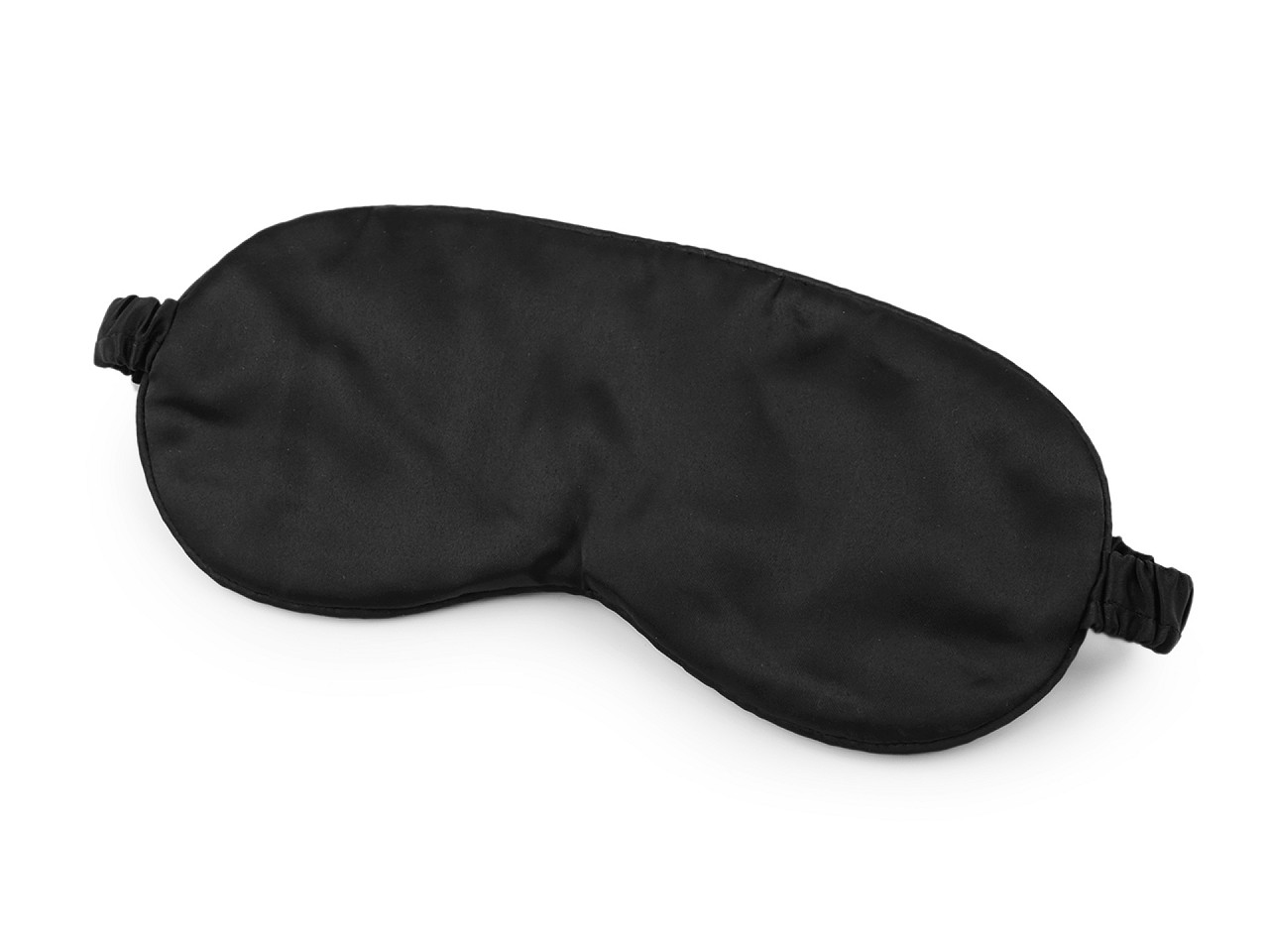 Schlafmaske aus Satin, schwarz, 1 Stück
