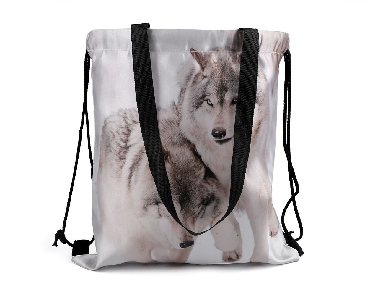 Tasche / Rucksack, Wolf, weiß, 1 Stk