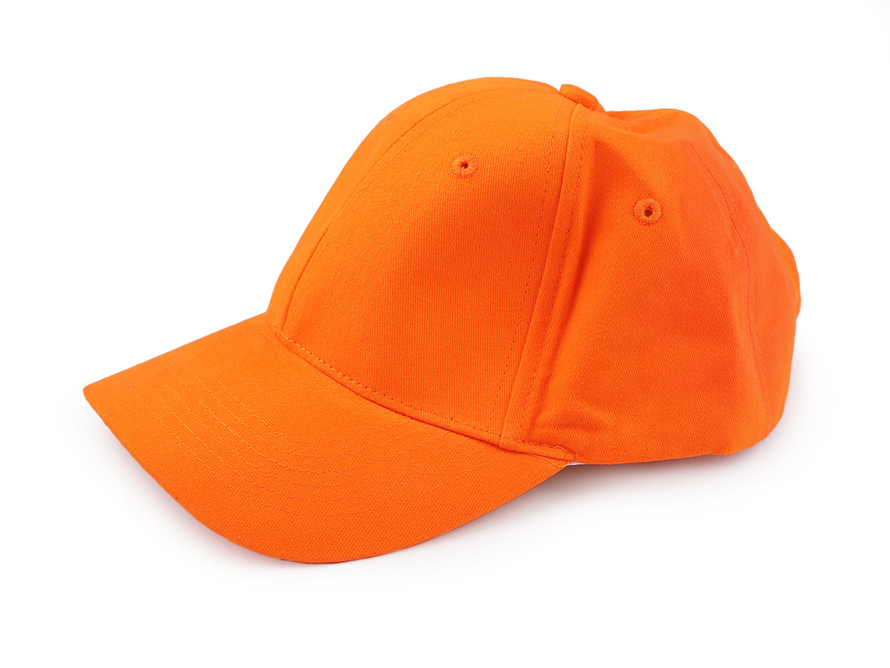 Unisex-Baumwoll-Baseballkappe zum Verzieren, orange, reflektierend, 1 Stück