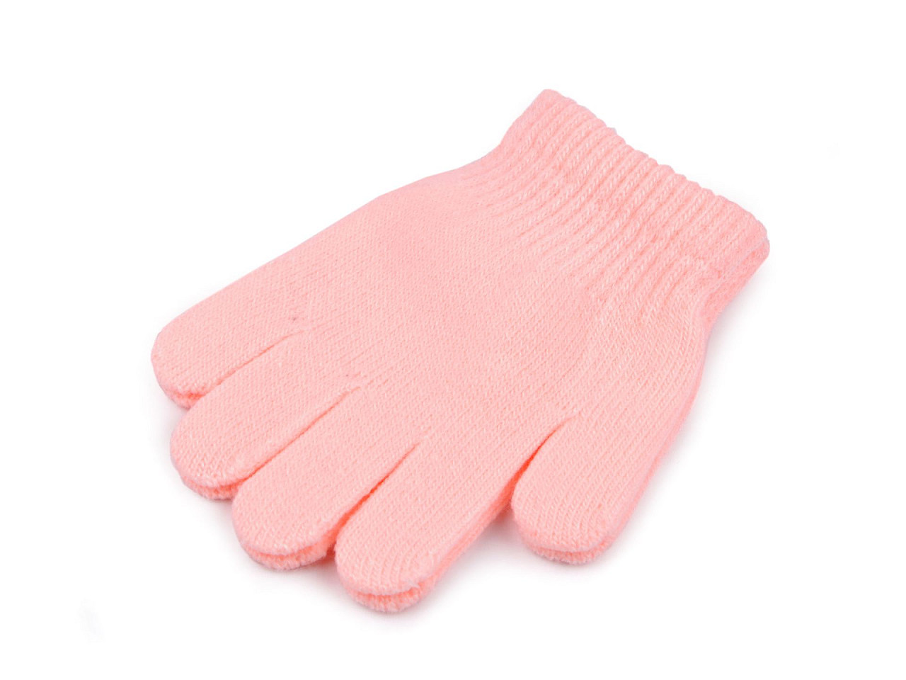 Mănuși tricotate pentru copii, roz deschis, 1 pereche