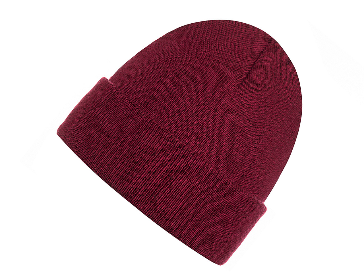 Unisex winter hat, burgundy, 1 pc