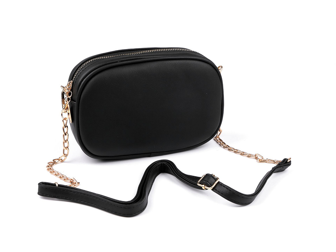 Women's / girls' crossbody bag 13.5x20 cm, black, 1 pc