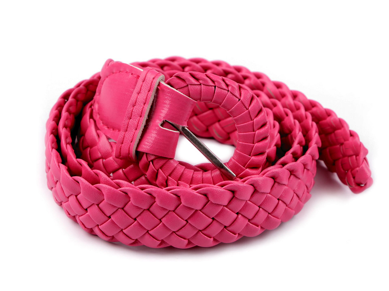 Women's / girls' braided belt, pink, 1 pc