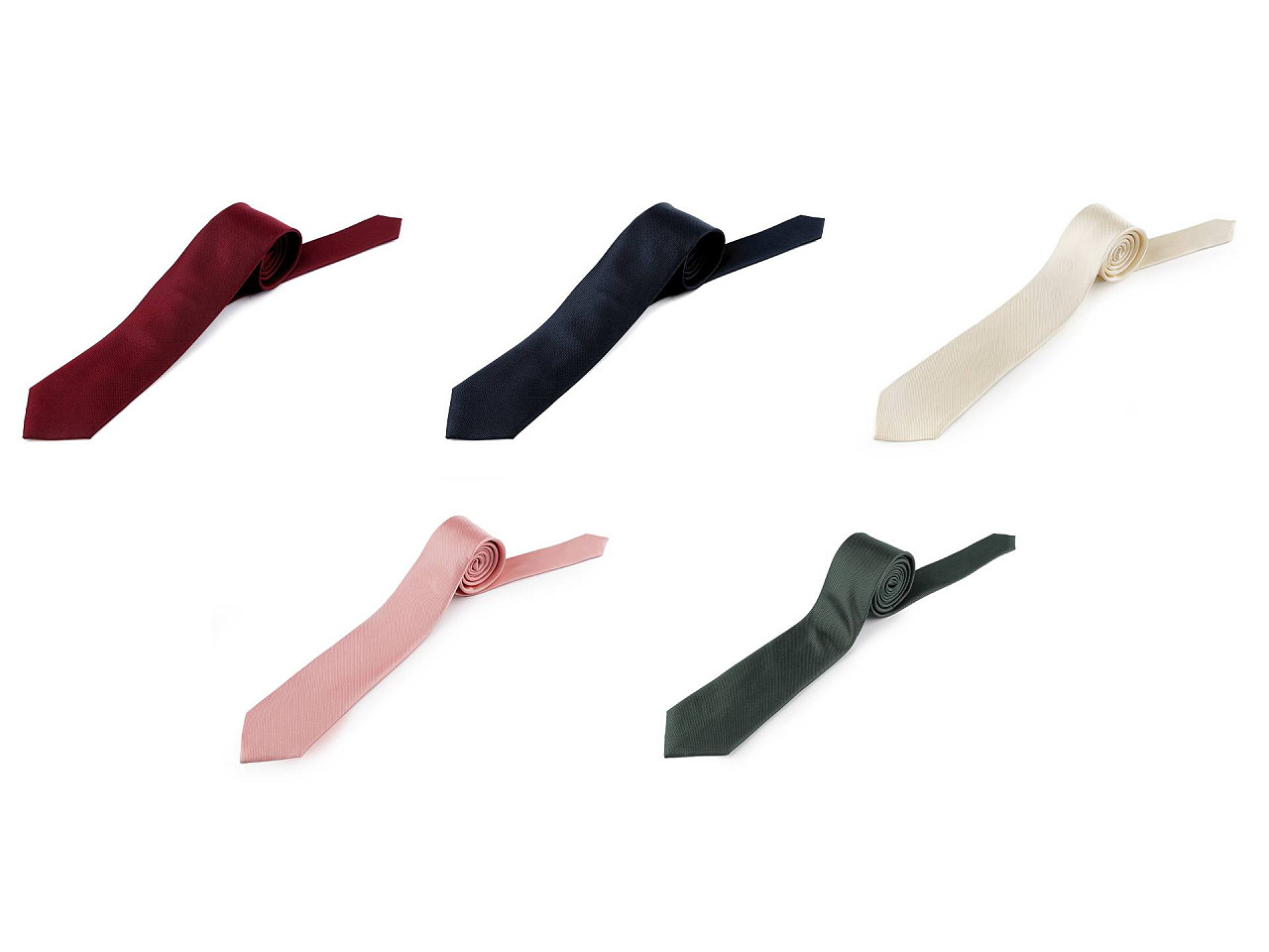 Kravata jednobarevná mikrovlákno, velké, 1 bordó