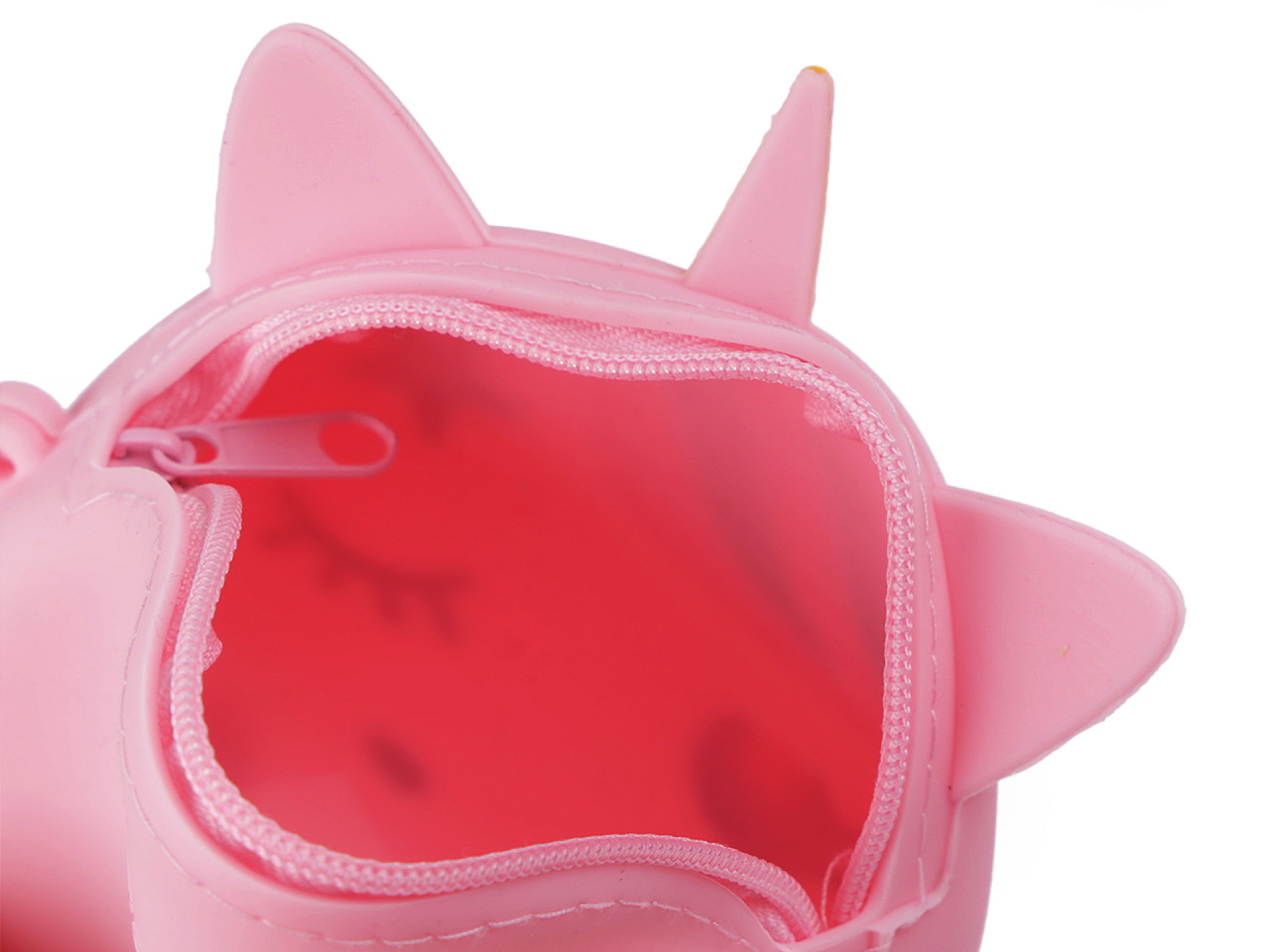 Kinderhandtasche / Etui Einhorn 11,5 x 12 cm, rosa hell, 1 Stk