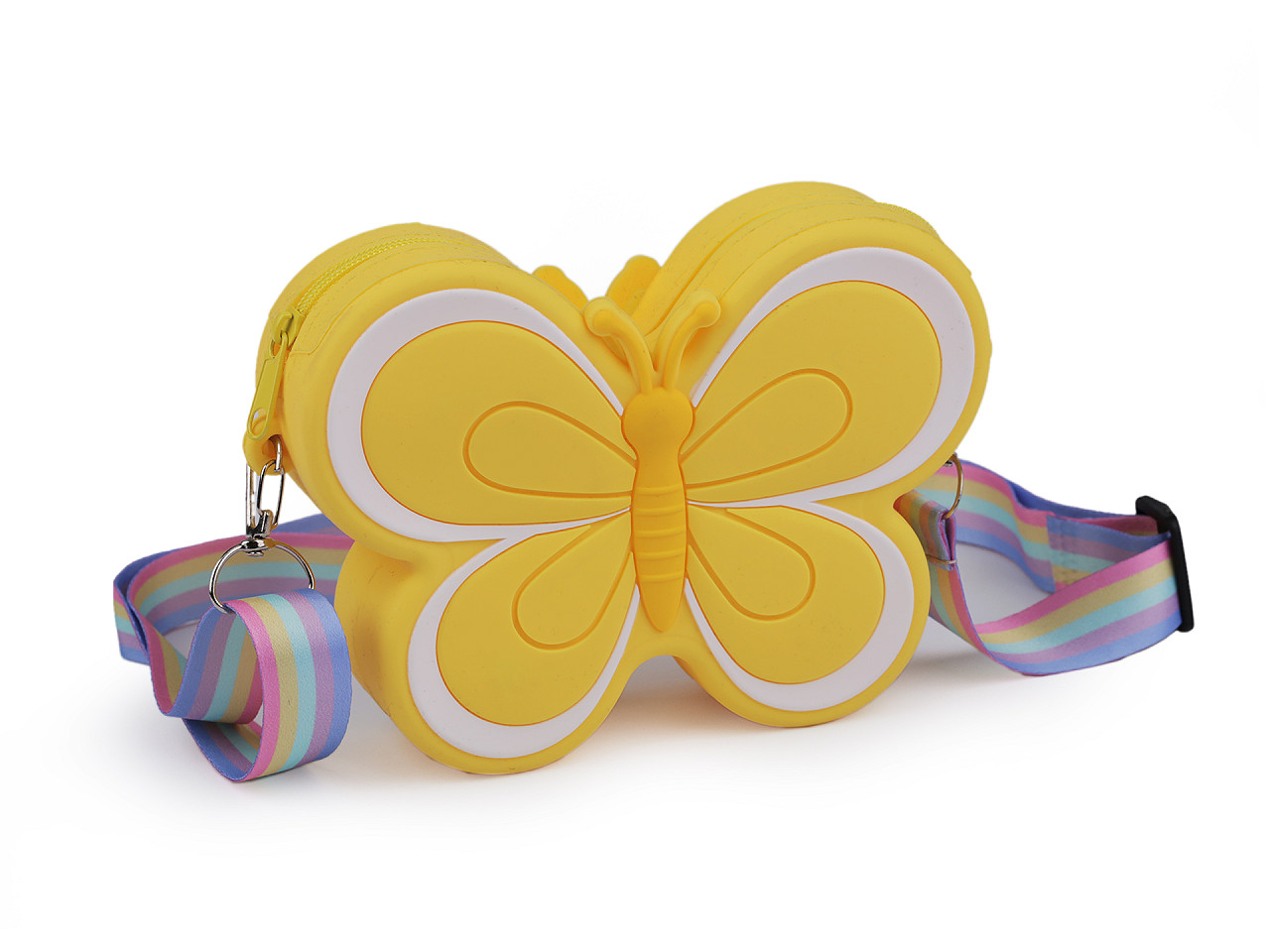 Kinderhandtasche Schmetterling 14x11 cm, gelb, 1 Stk.