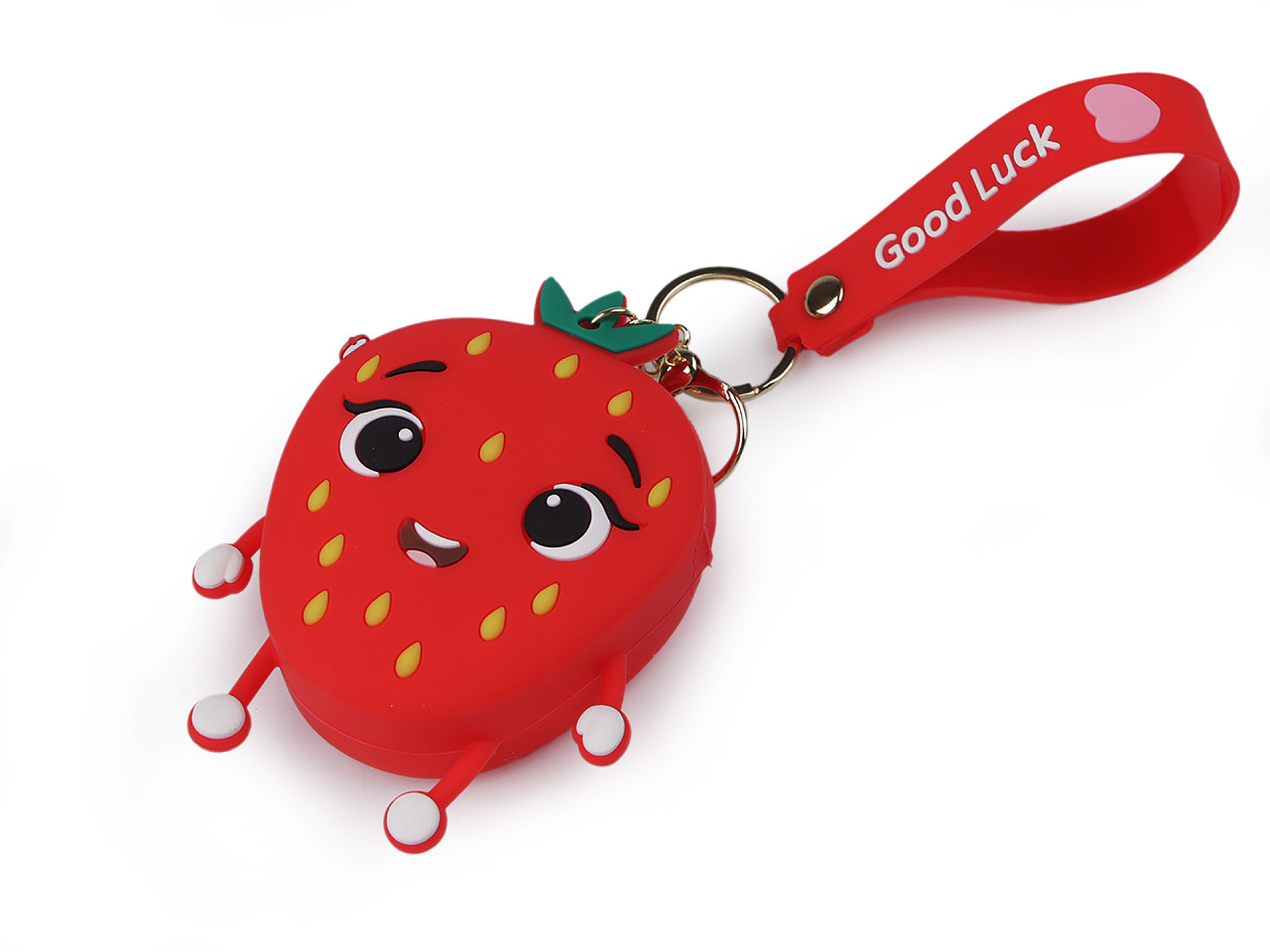 Fruit wallet / keychain, red, 1 pc