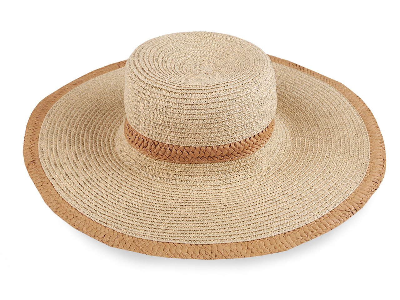 Womens Summer Hat / Straw Hat and Bag Set, Natural, 1 Set