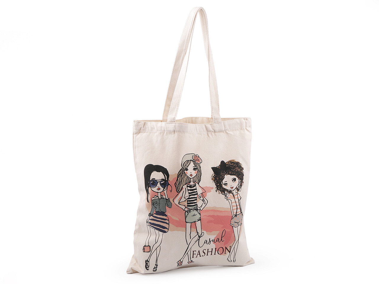 Cotton bag 37x44 cm, light jute, 1 pc