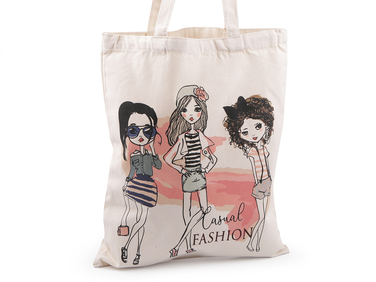 Cotton bag 37x44 cm, light jute, 1 pc