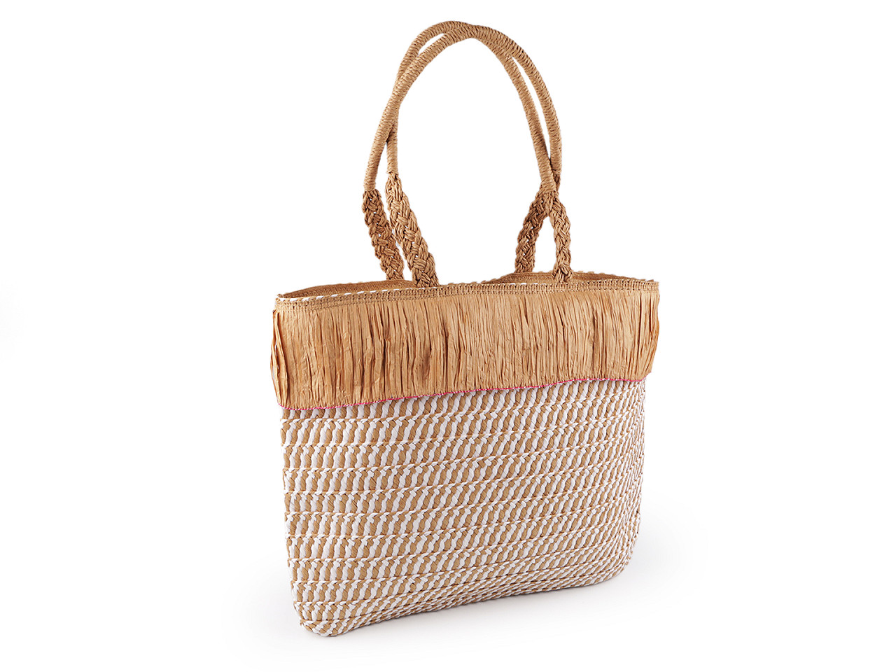 Summer bag 44x37 cm, brown natural, 1 pc