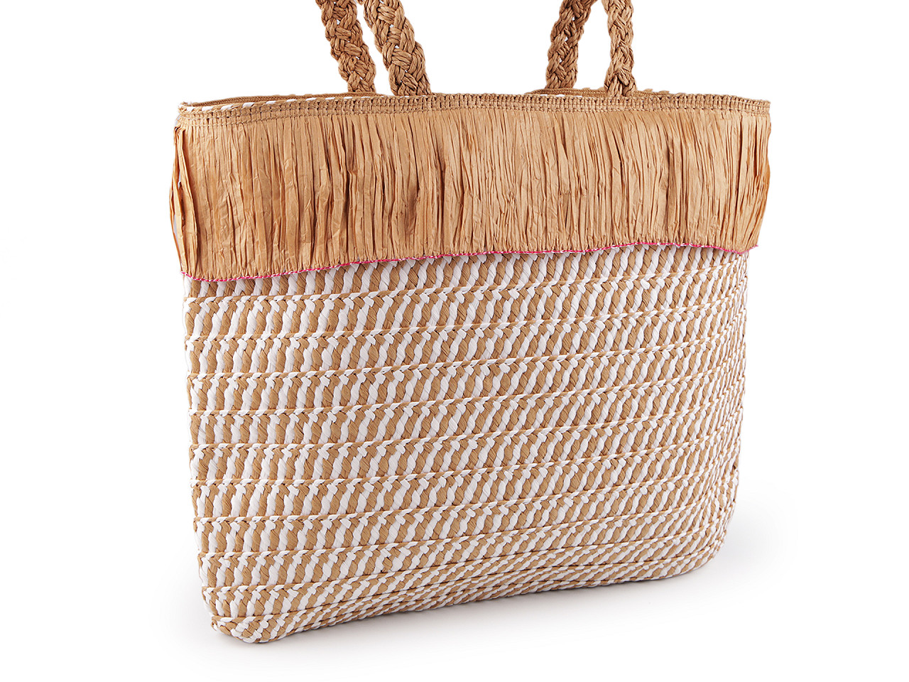 Sommertasche 44x37 cm, braun natur, 1 Stk