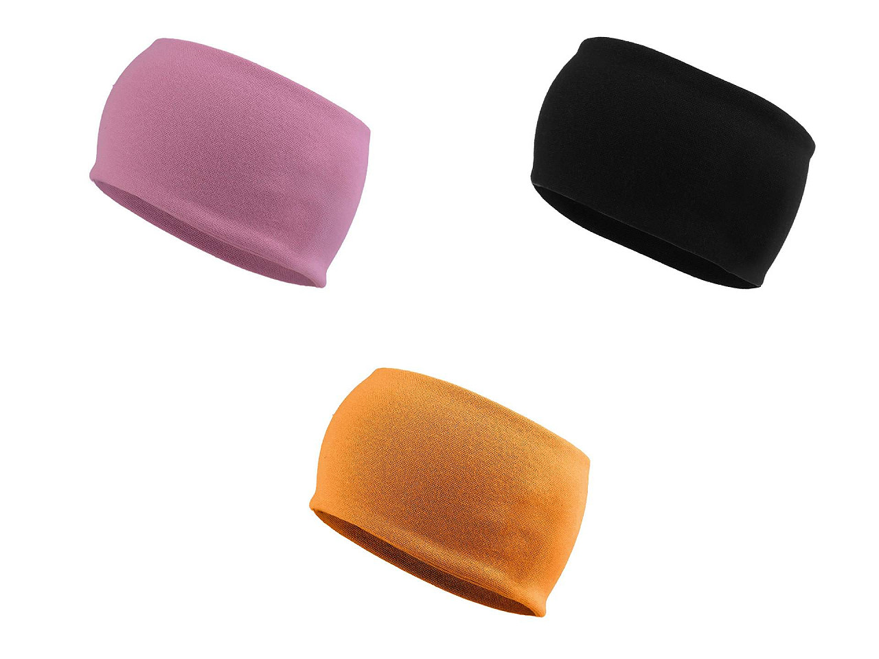 Bavlněná čelenka široká, velké, 49 šedá