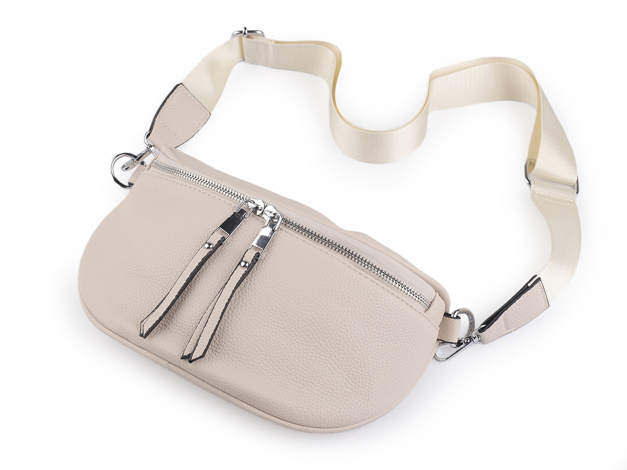 Kabelka crossbody s puzdrom semišová 24x16 cm