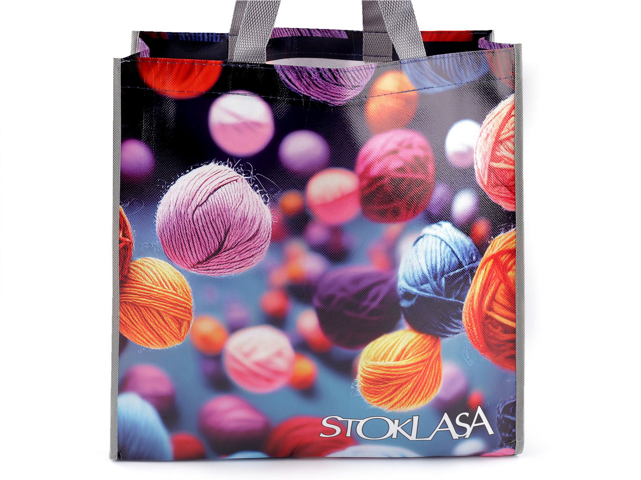 Nákupní taška Stoklasa 35x35 cm, velké, modrofialová