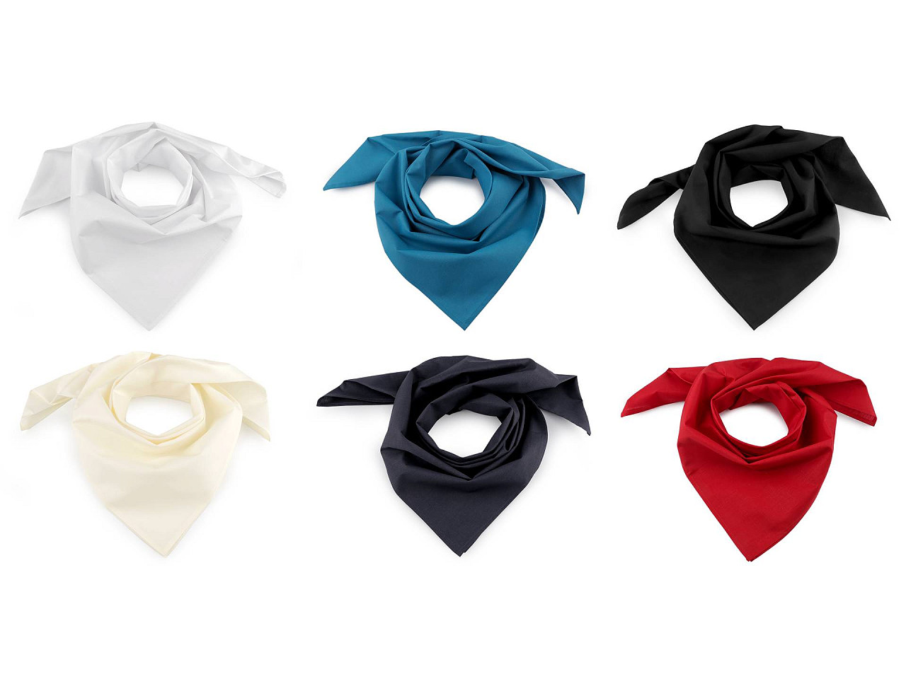 Bavlněný šátek jednobarevný 70x70 cm, malé, 76 starorůžová