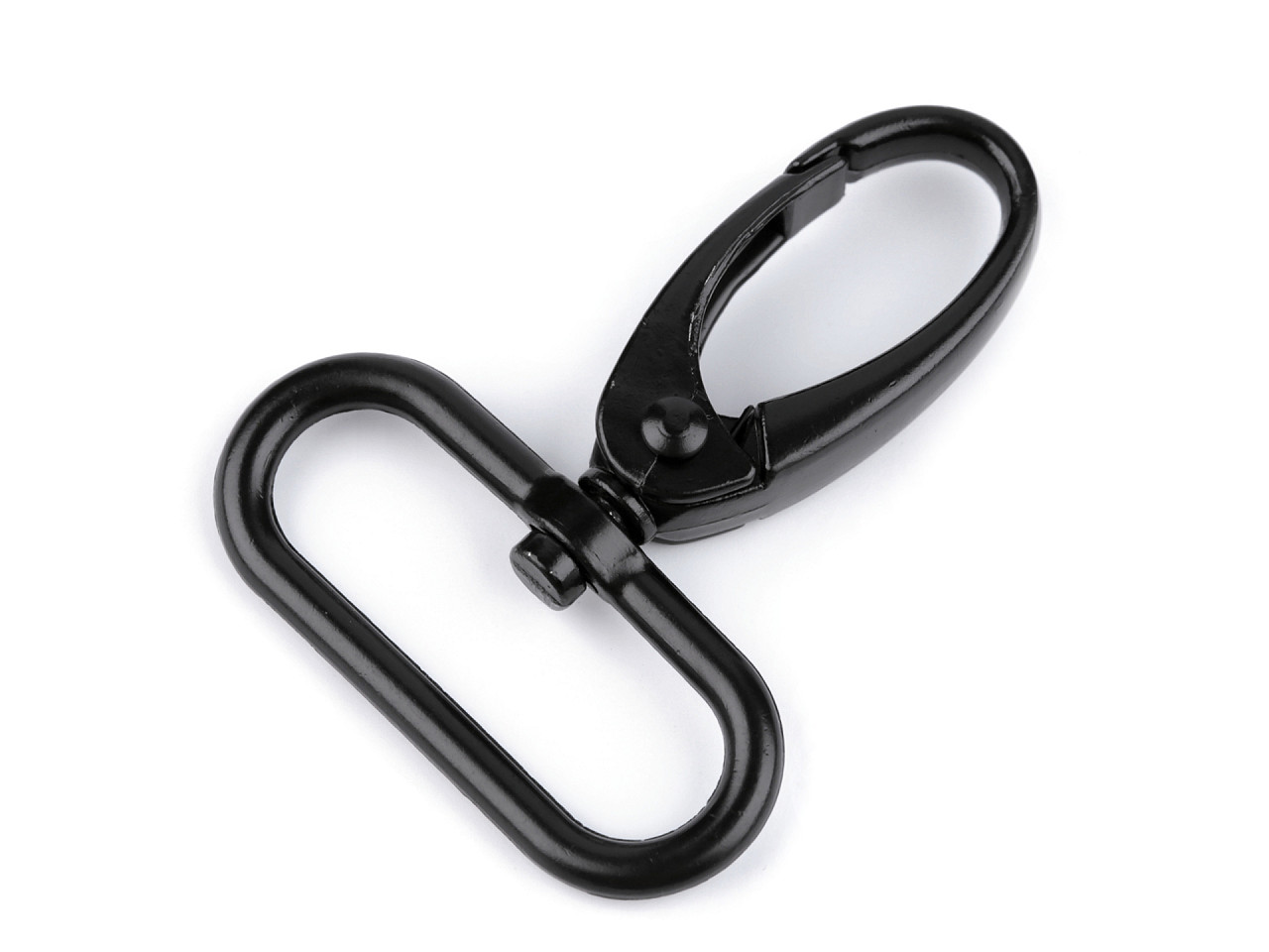Kovová karabína otočná, prievlak 32 mm