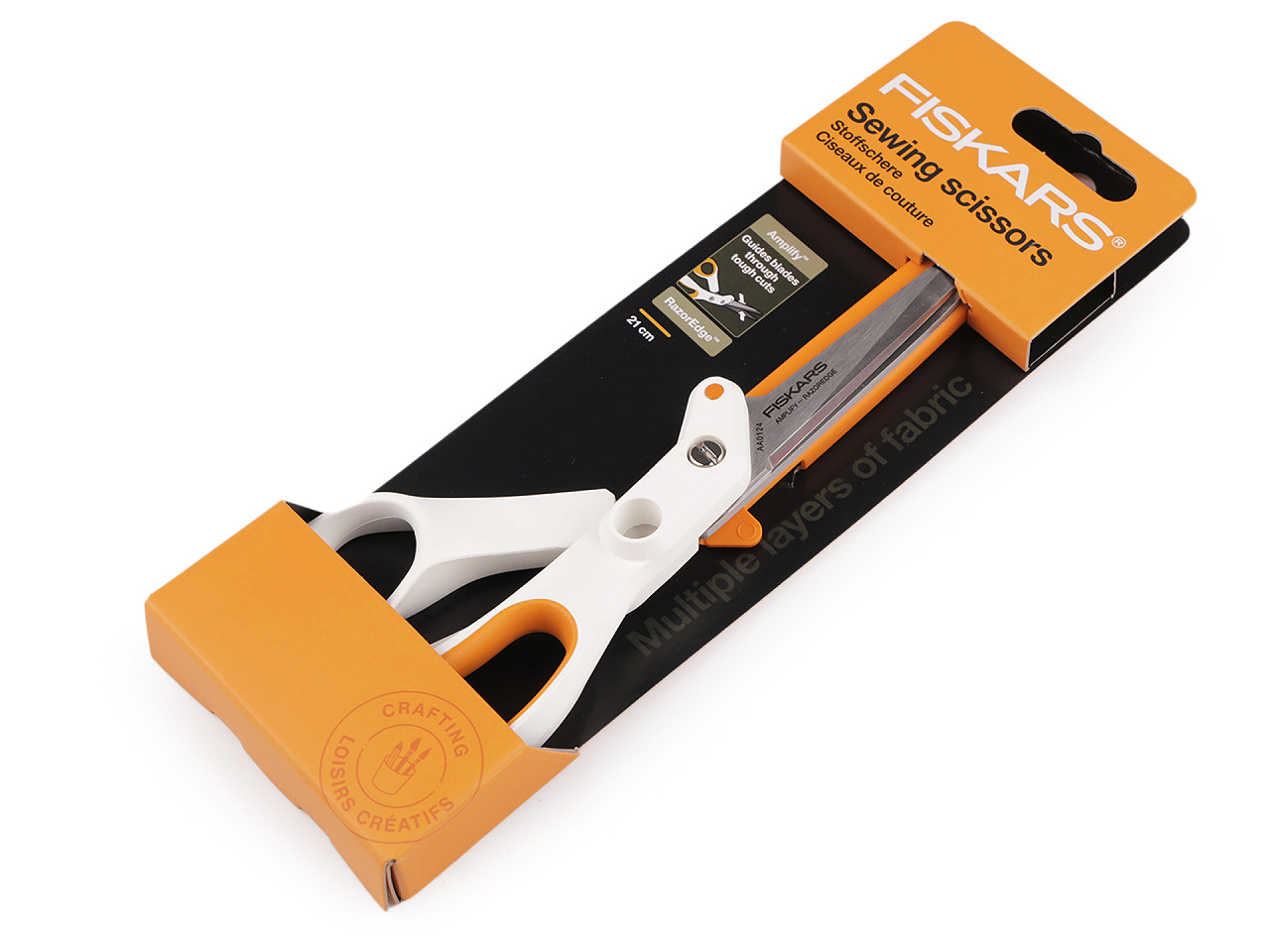 Krajčírske nožnice Fiskars na hrubé látky dĺžka 21 cm
