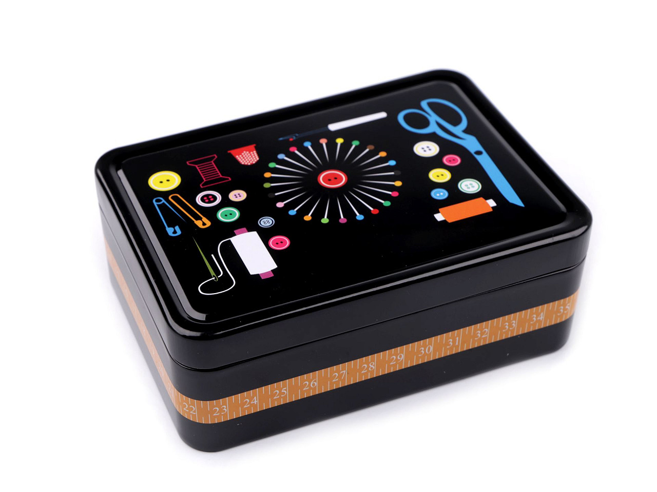 Súprava na šitie v plechovej krabičke