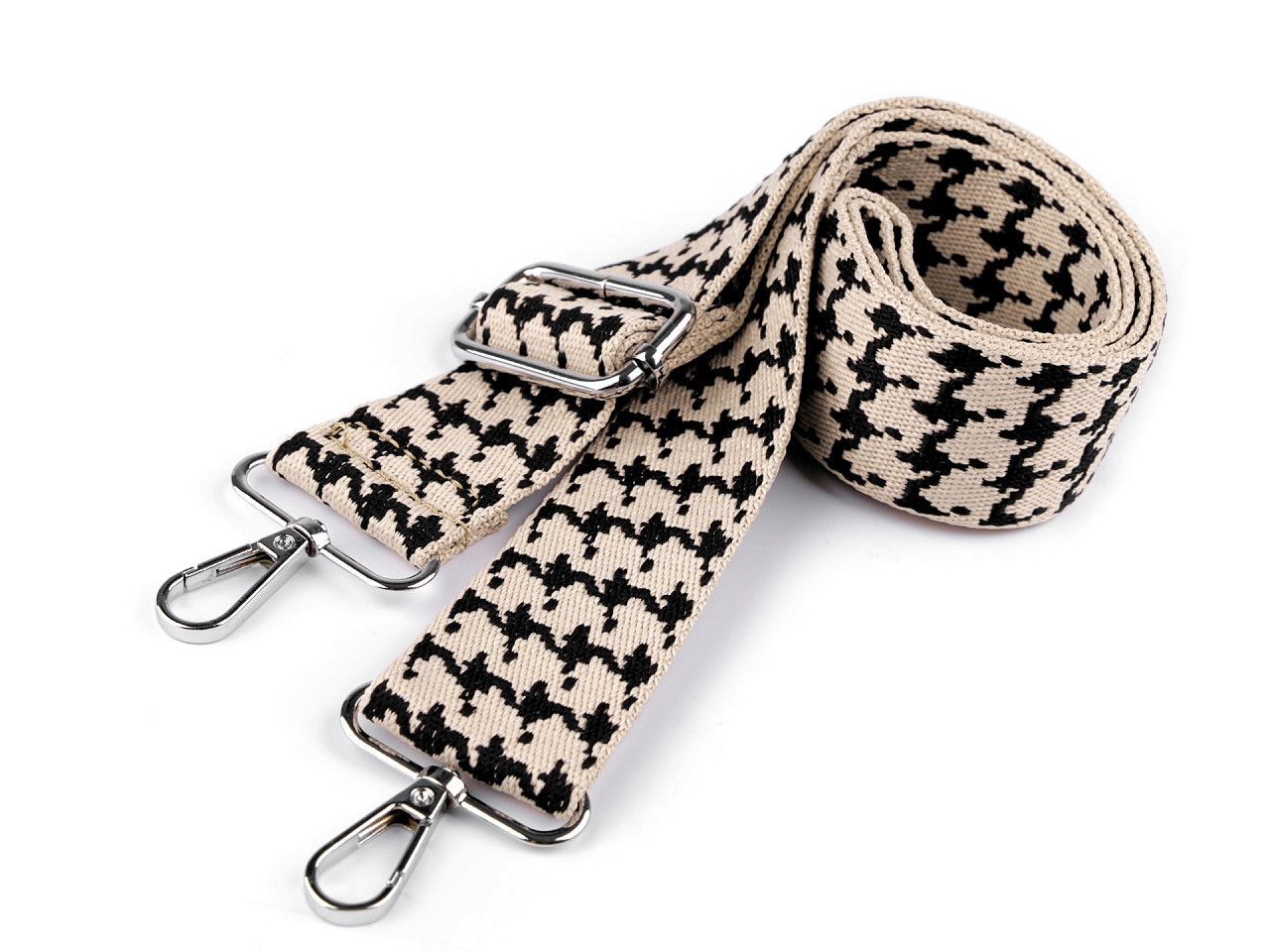 Textilné ucho / popruh na tašku s karabínami šírka 3,8 cm