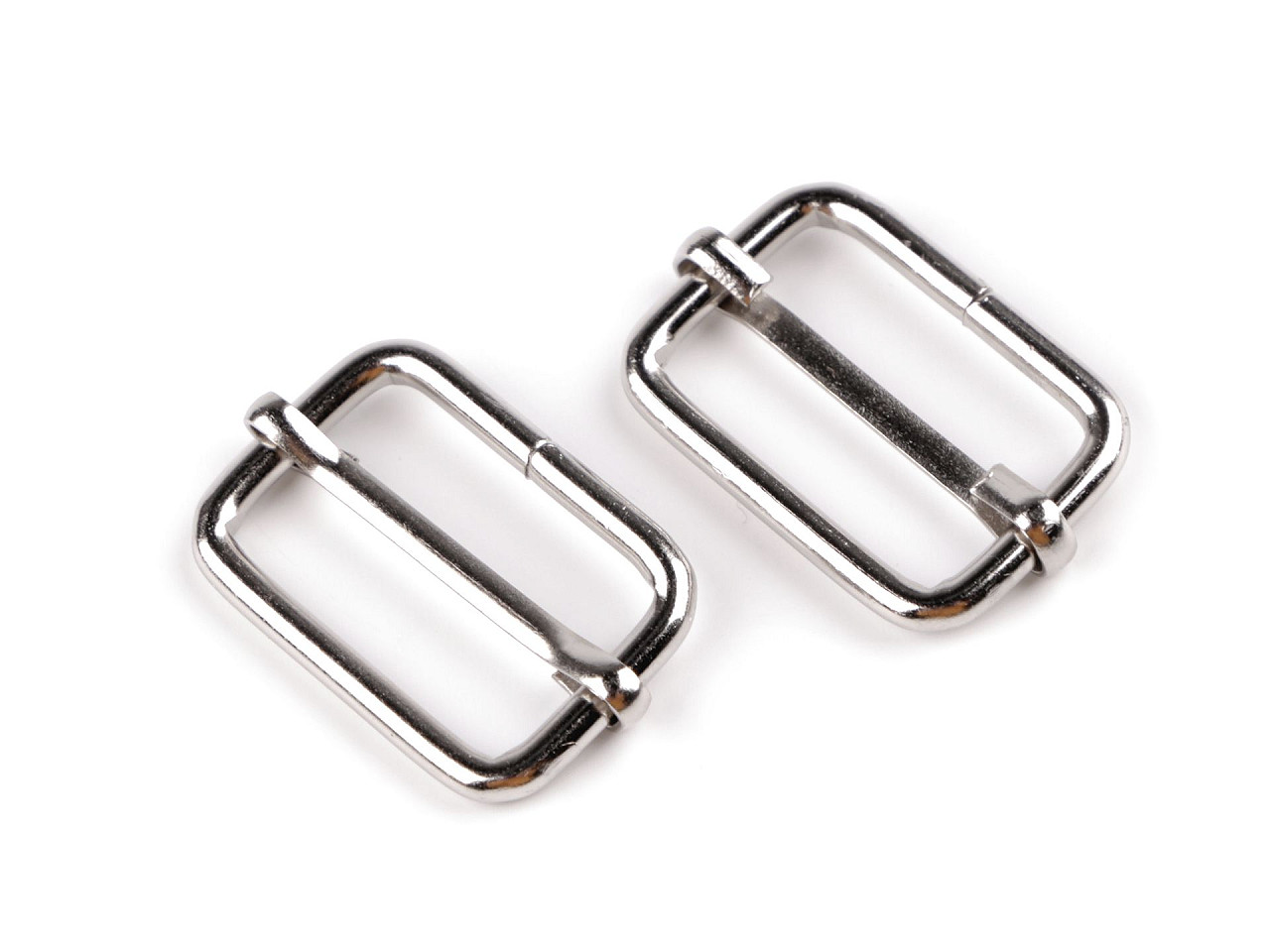 Posunovač na popruhy šíře 25 mm, malé, 2 staromosaz