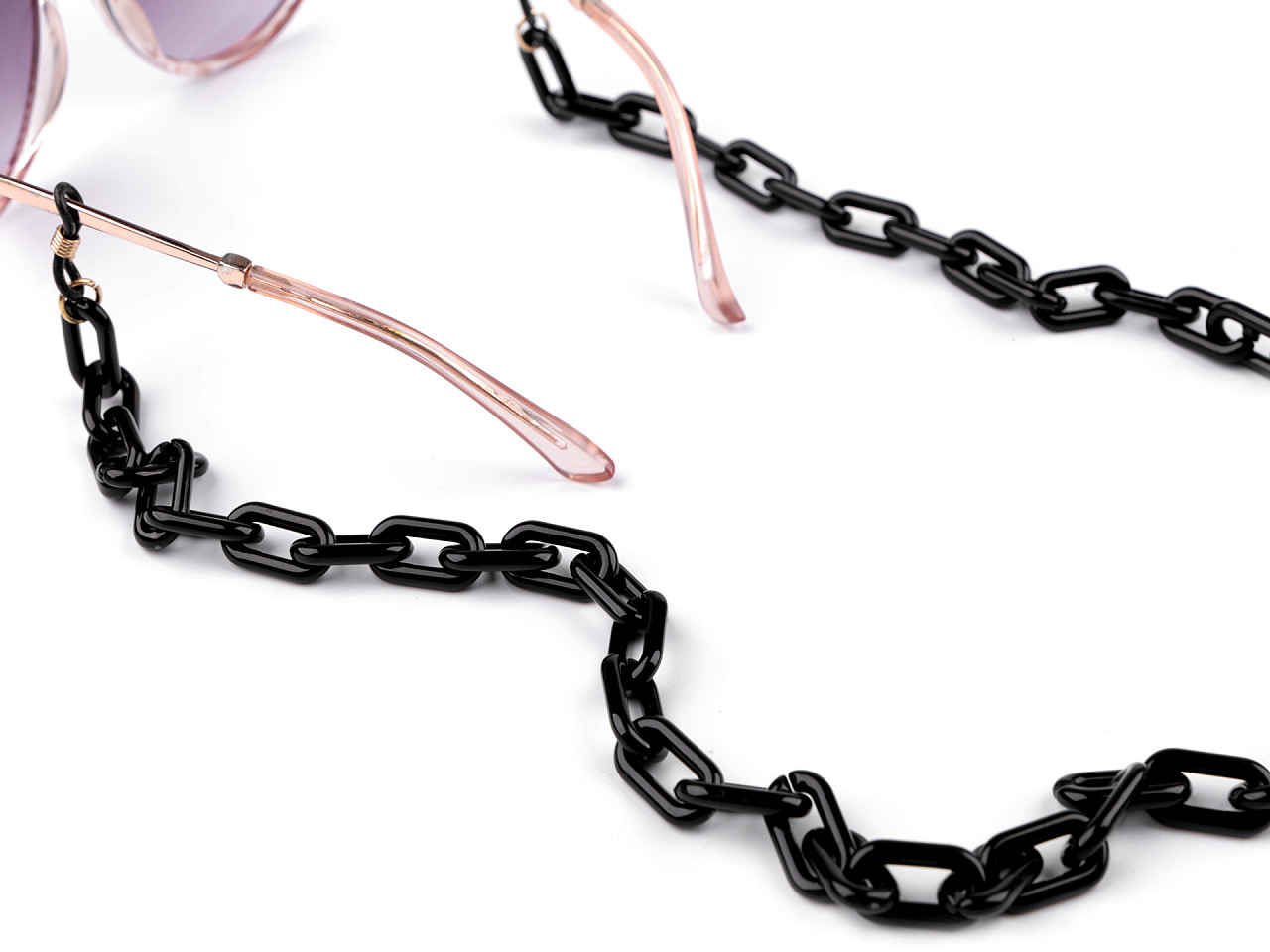 Eyeglass chain, black, 1 pc