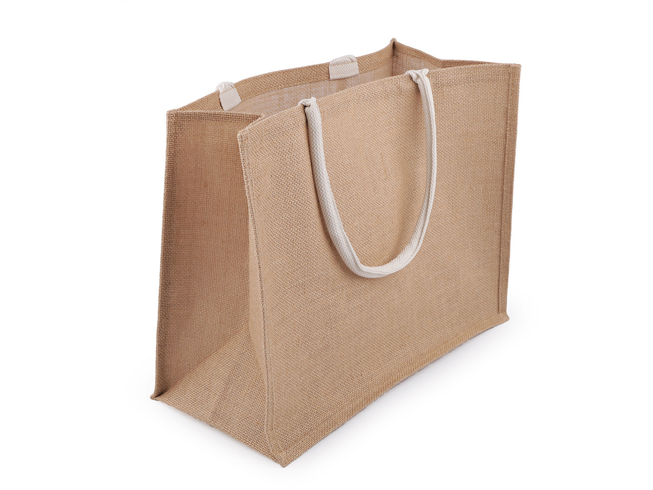 Jute bag for decoration 45x36 cm, natural jute, 1 pc