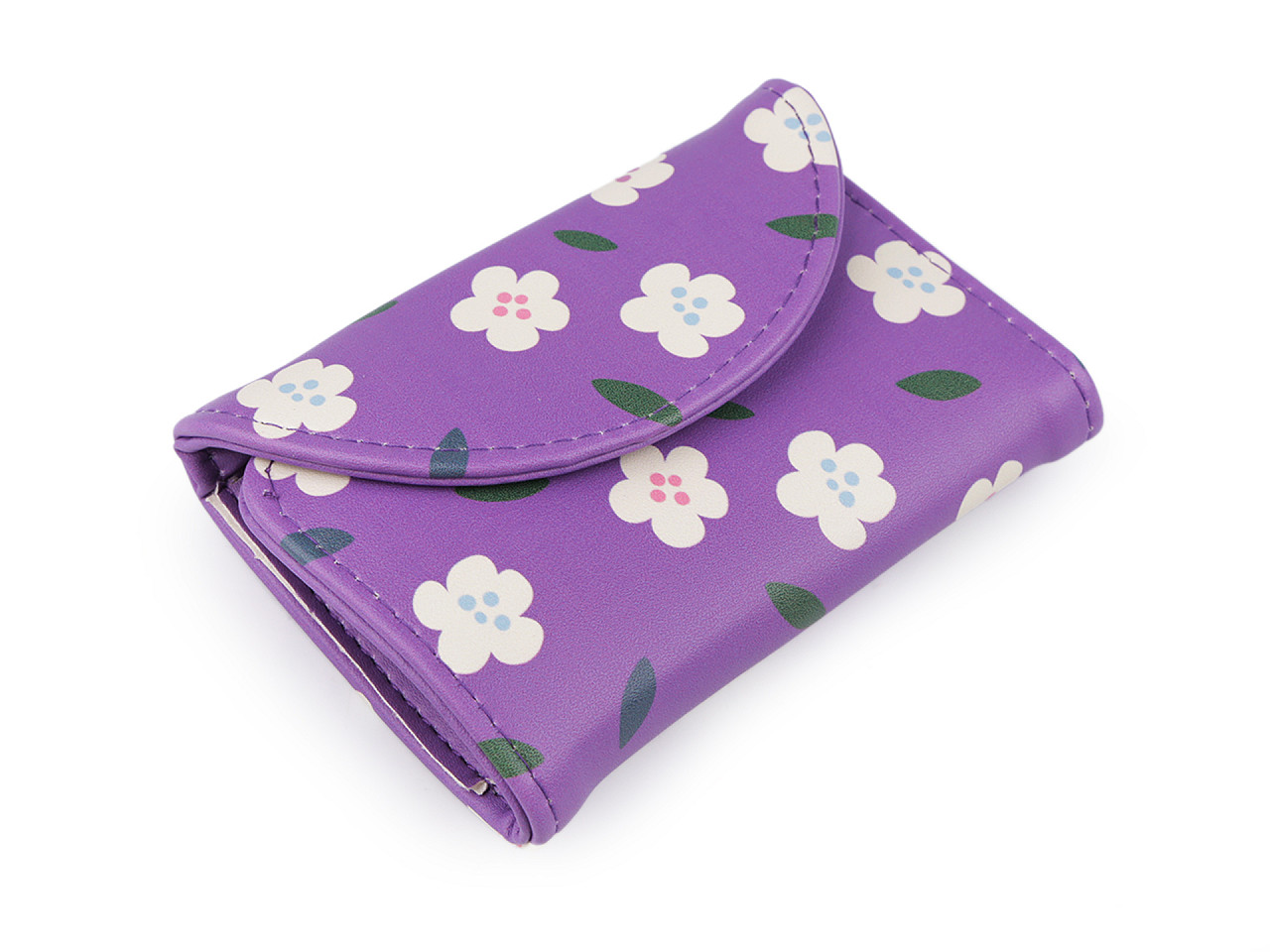 Manichiură în carcasă cu flori, violet, 1 buc