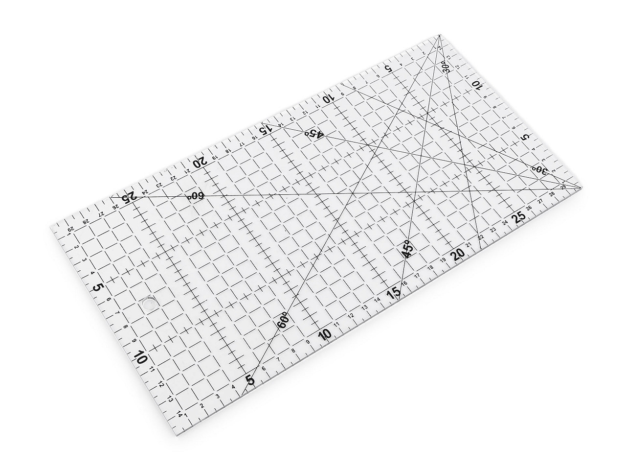 Patchwork ruler 15x30 cm, transparent, 1 pc