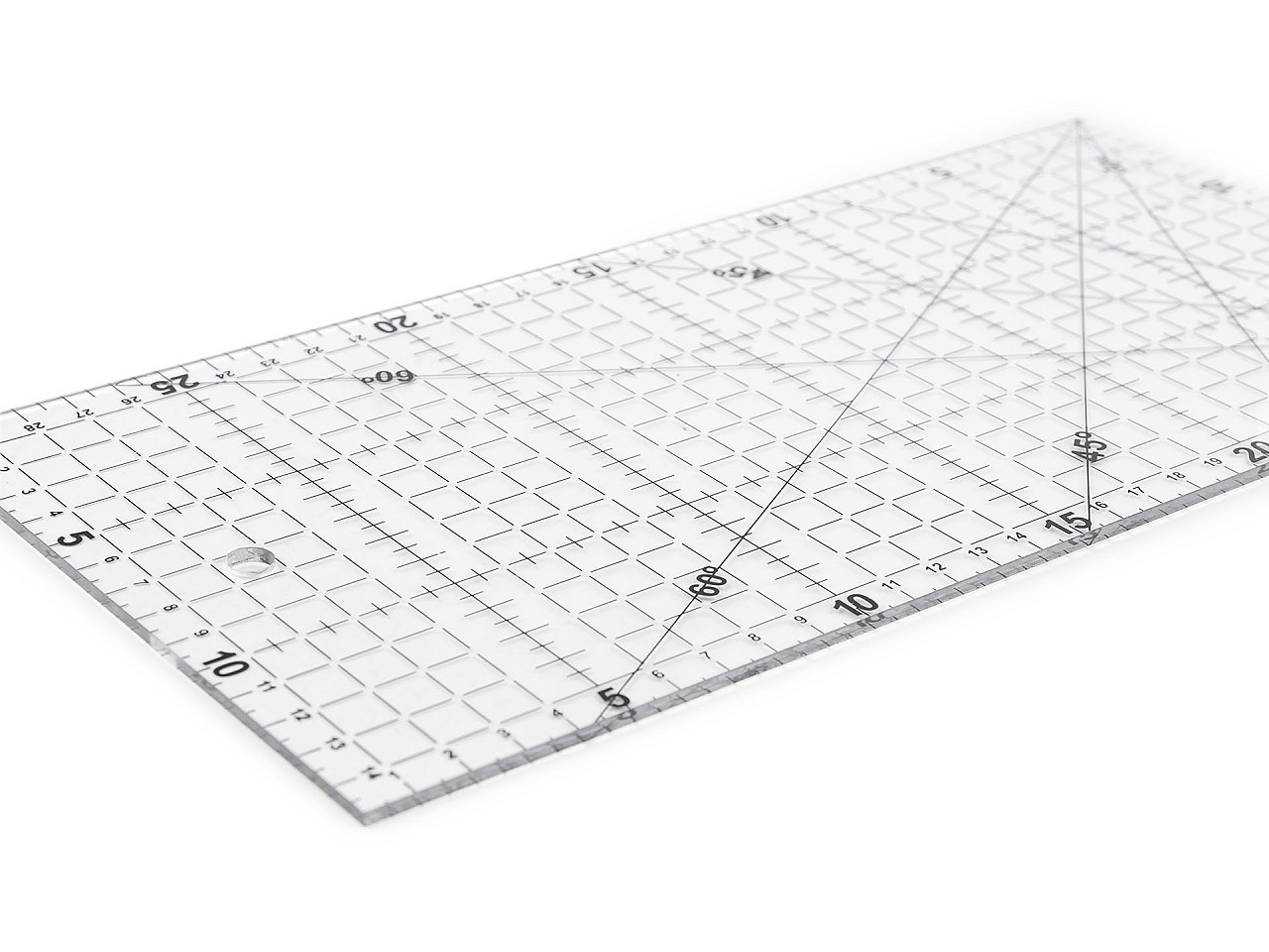 Patchwork ruler 15x30 cm, transparent, 1 pc