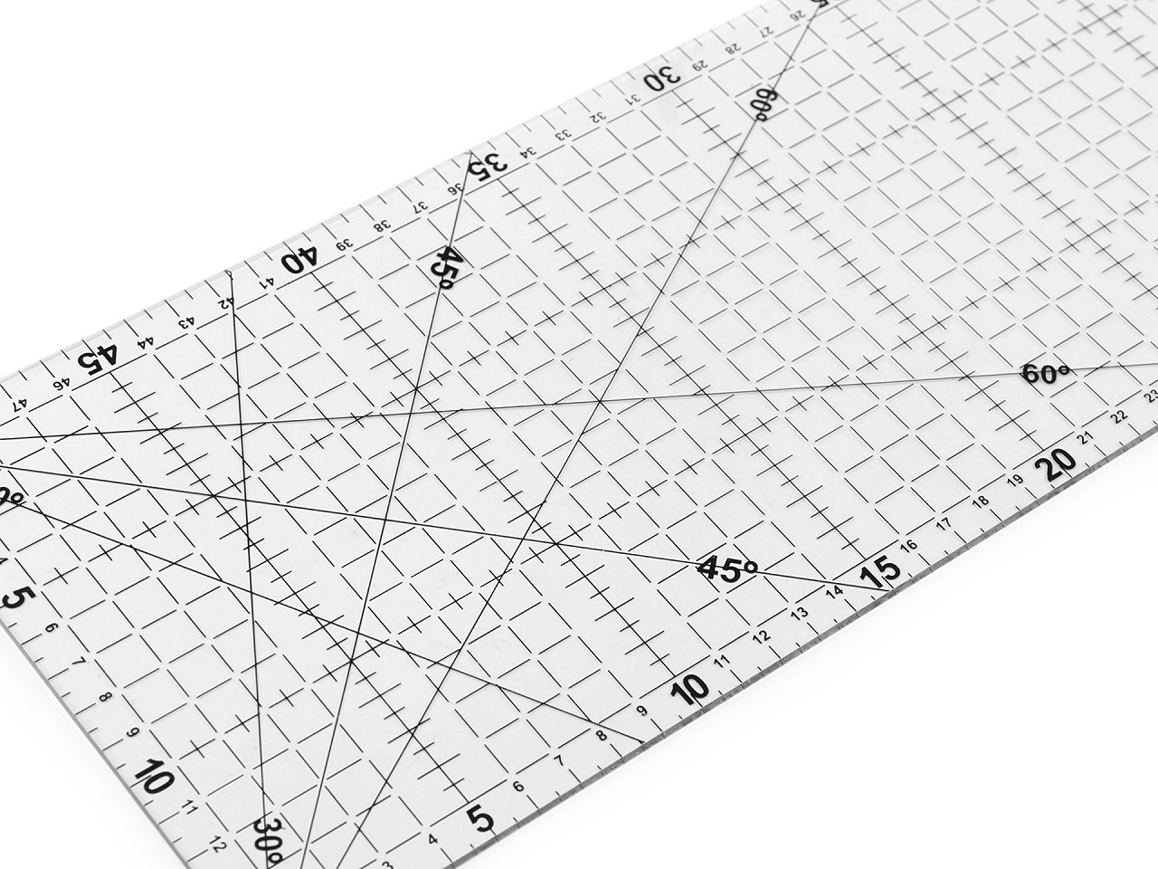 Patchwork ruler 15x50 cm, transparent, 1 pc