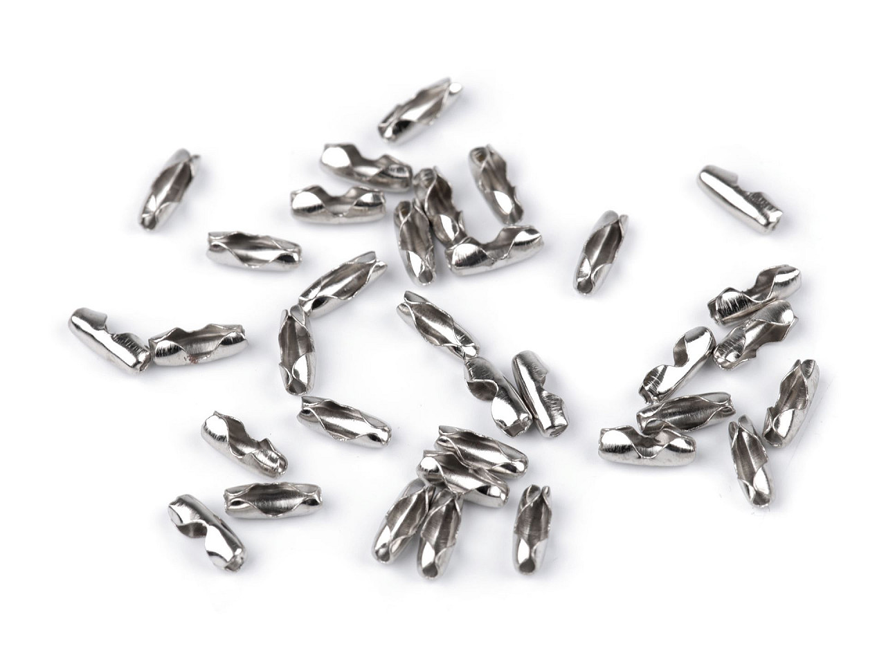 Spojka / koncovka na guličkovú retiazku 3x8 mm