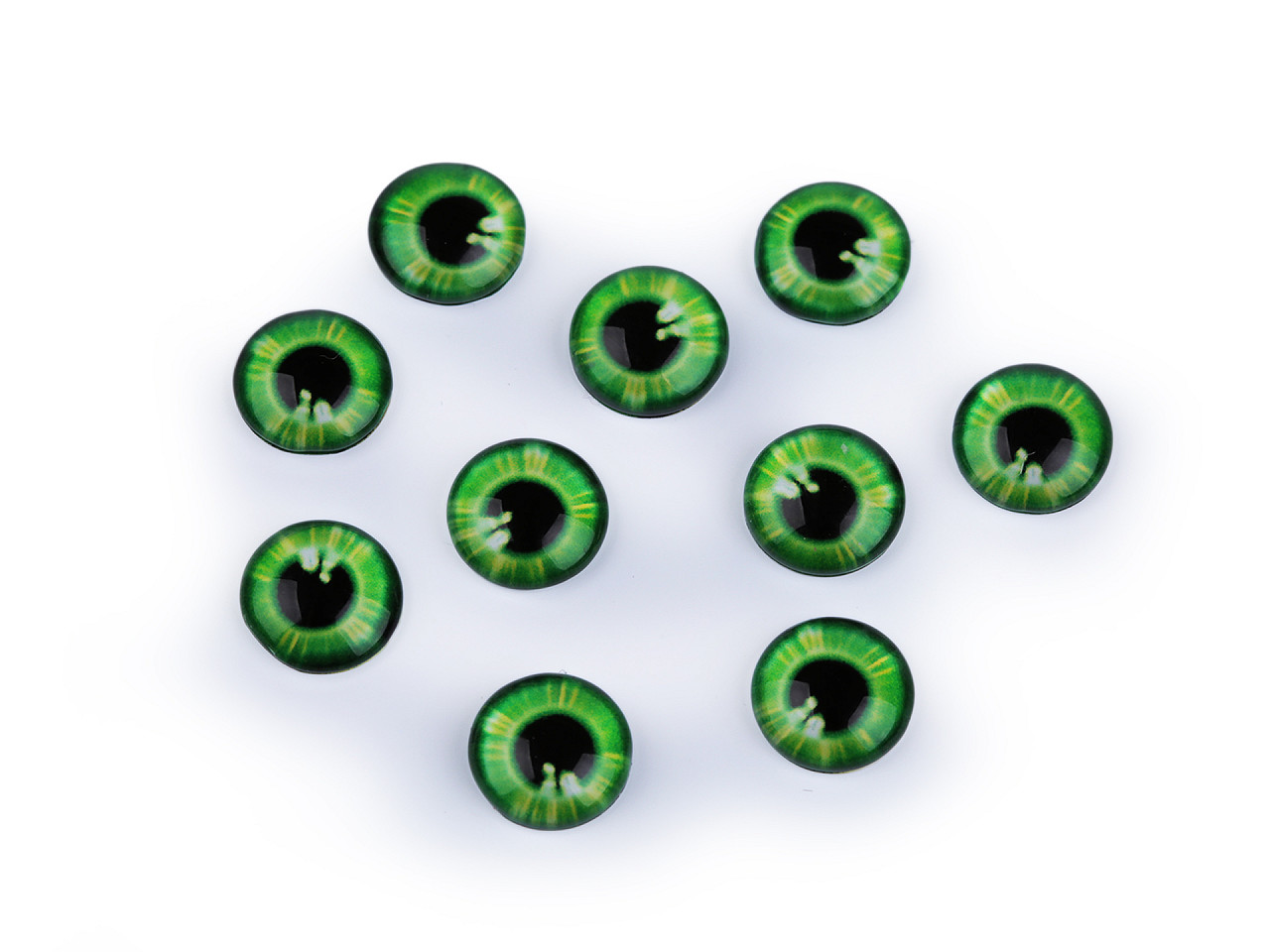 Sklenené oči na nalepenie Ø10 a 12 mm