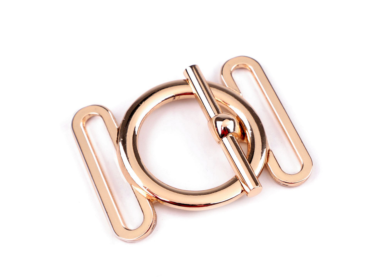 Kovové zapínání americké, průvlek 30 mm, střední, 2 nikl