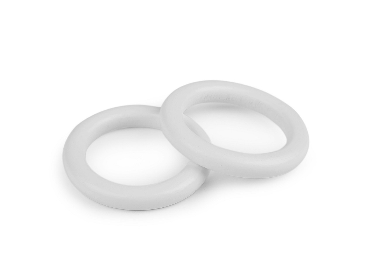 Dřevěný barevný kroužek vnější Ø50 mm, střední, 2 stříbrná