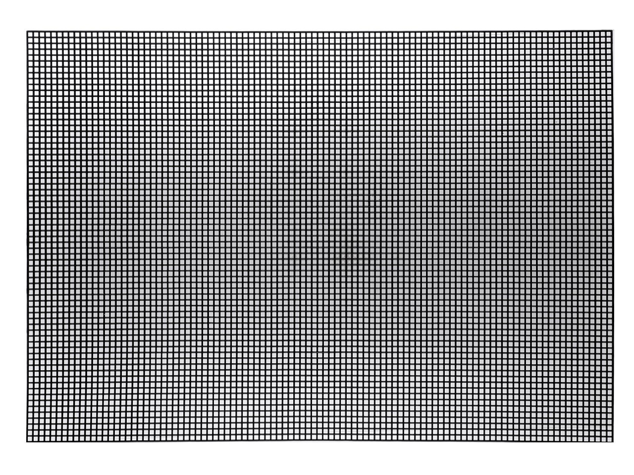 Plastic canvas / tapestry mesh 42x60 cm, black, 1 pc