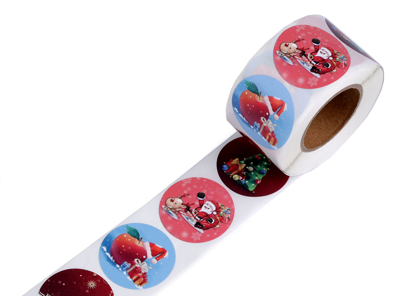 Papierové samolepky vianočné Ø38 mm