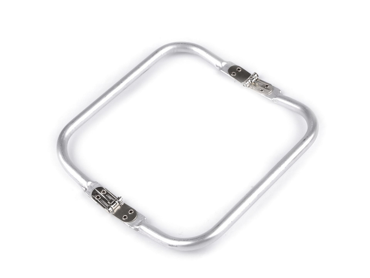 Aluminum frame for bag making, 25x10 cm, nickel, 1 pc