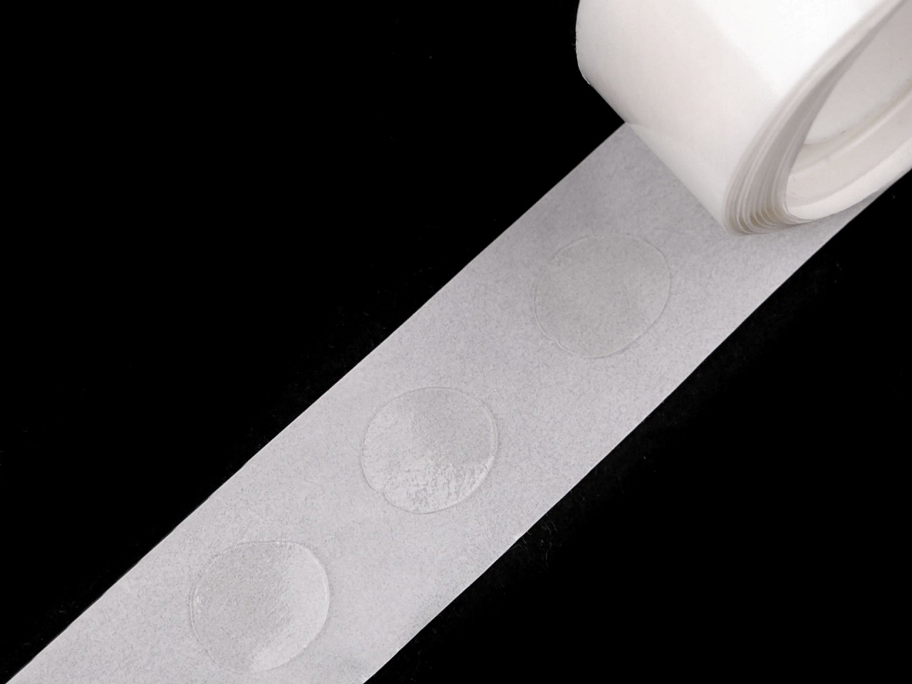 Obojstranné gélové bodky, samolepiace, ovál 10x12 mm na rolke