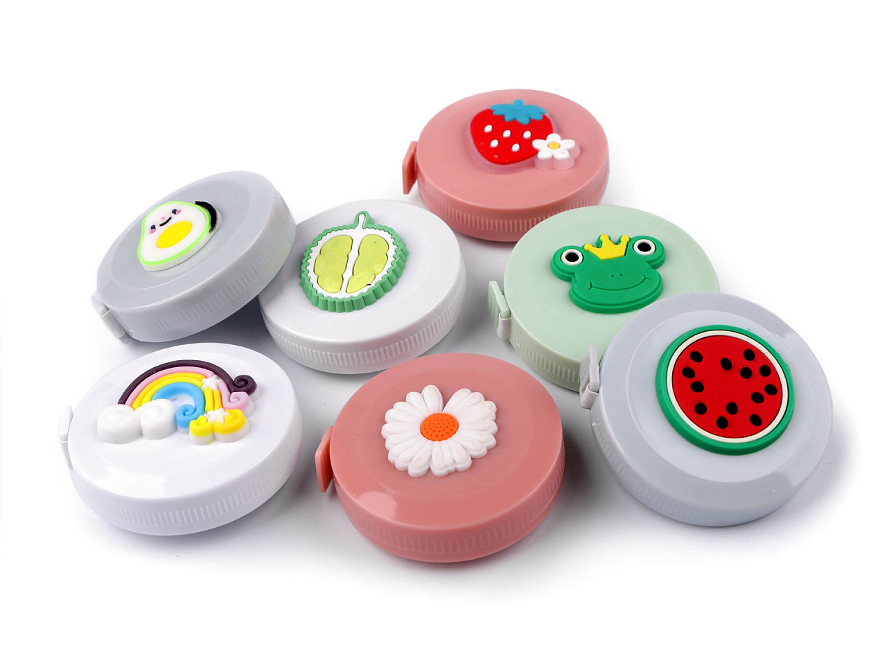 Svinovací metr s 3D obrázkem délka 150 cm, malé, 1 bílá duha