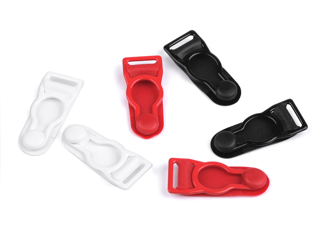Velvety kovové - podväzkové zapínanie šírka 10 mm