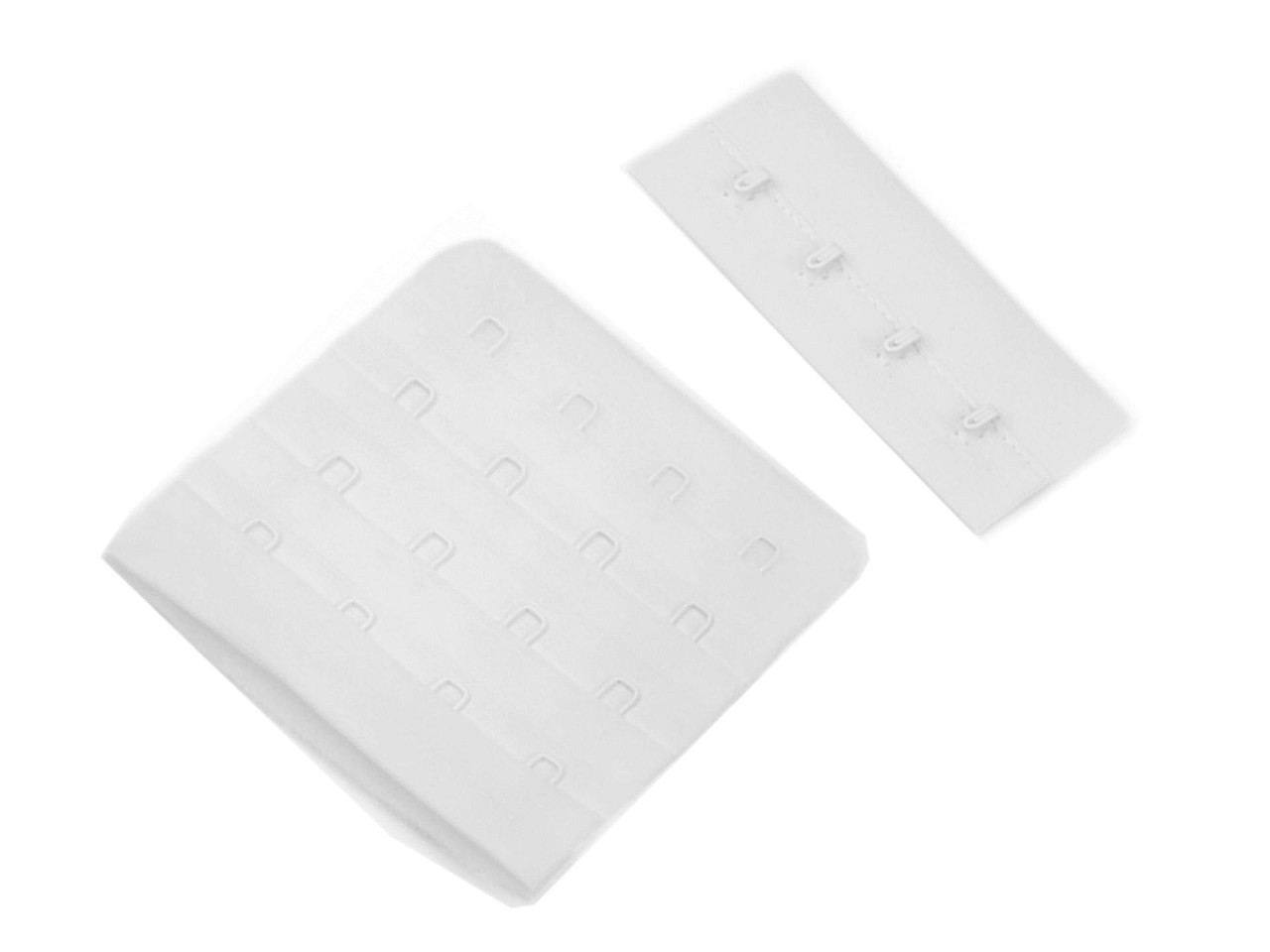 Zapínání na podprsenky, plyš šíře 70 mm čtyřřadé, střední, 4 červená