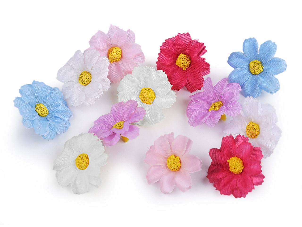 Umělý květ Ø3,5 cm, malé, 2 žlutá