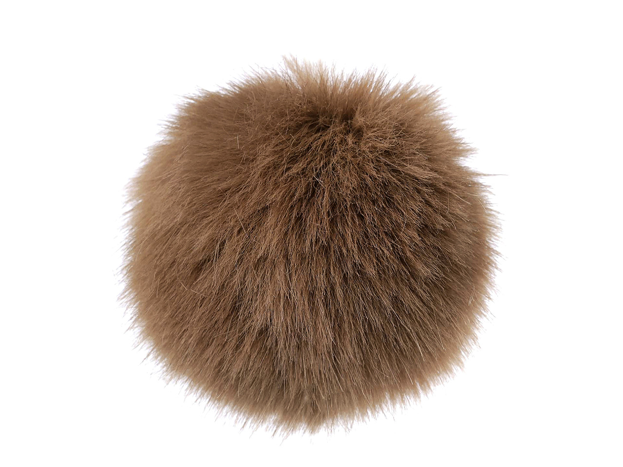 Kožešinová bambule s poutkem Ø12 a 14 cm, malé, 5 (Ø12 cm) bordó tmavá