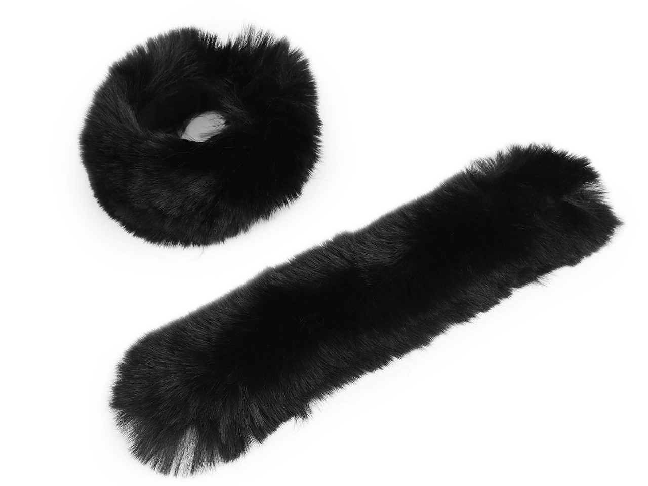 Kožešinový lem na rukáv samonavíjecí šíře 8 cm, malé, 1 béžová světlá