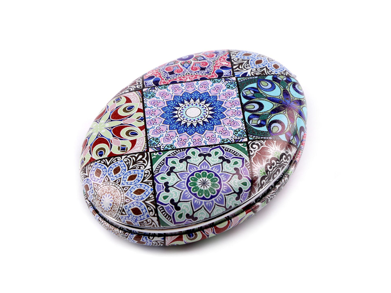 Oglindă cosmetică mandala, violet, 1 buc