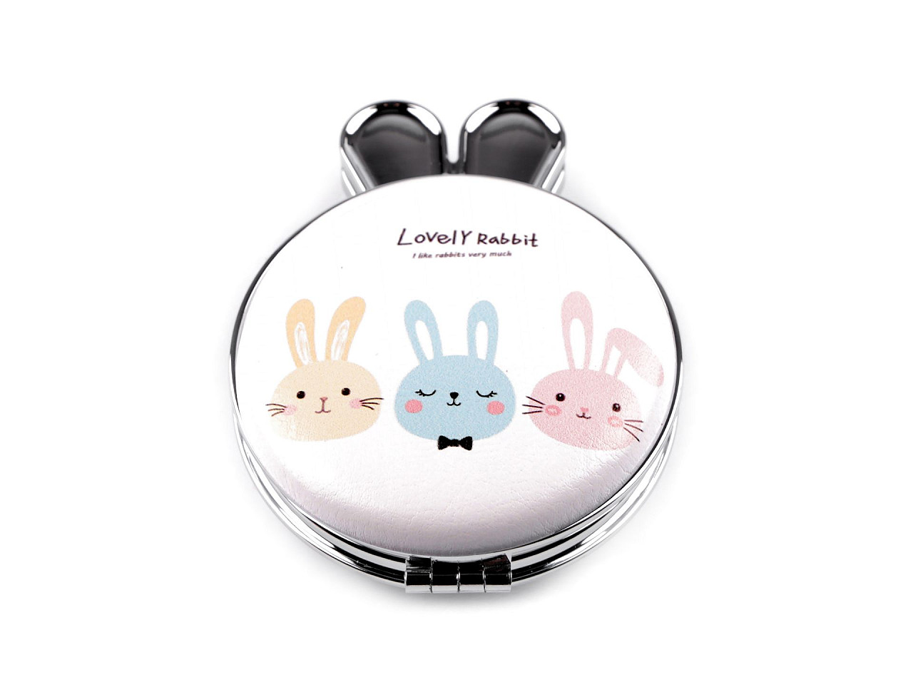 Cosmetic mirror rabbit, cream lightest, 1 pc